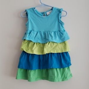 Hanna Andersson 3T/90cm blue and green dress